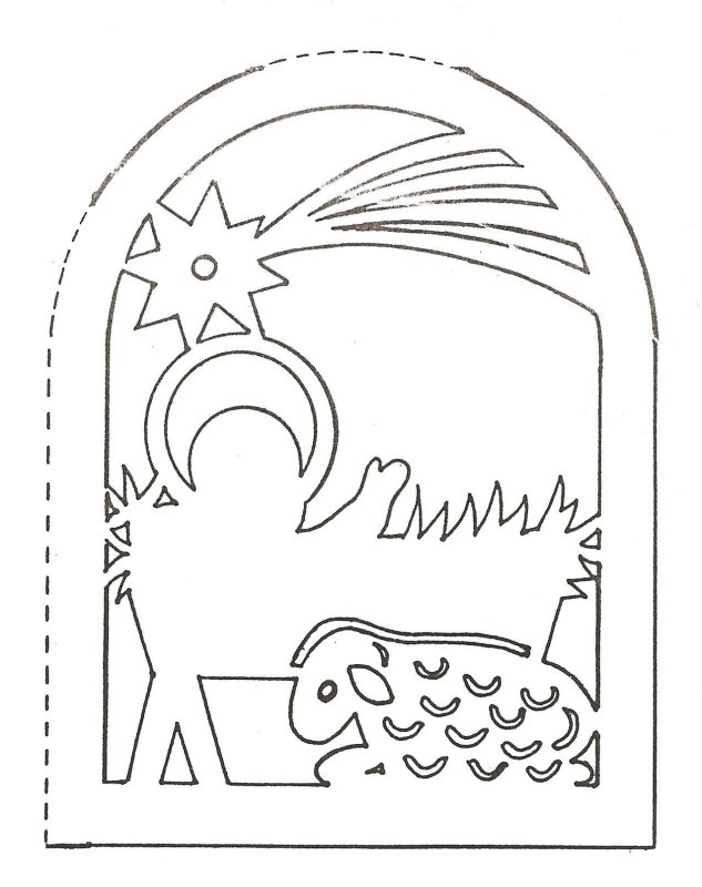 Трафарет Рождество