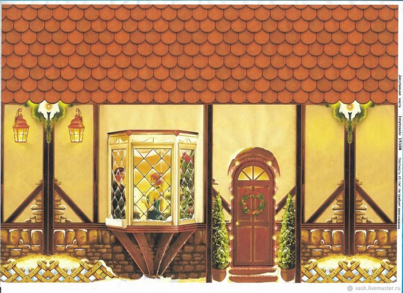 Декупажные карты для чайных домиков