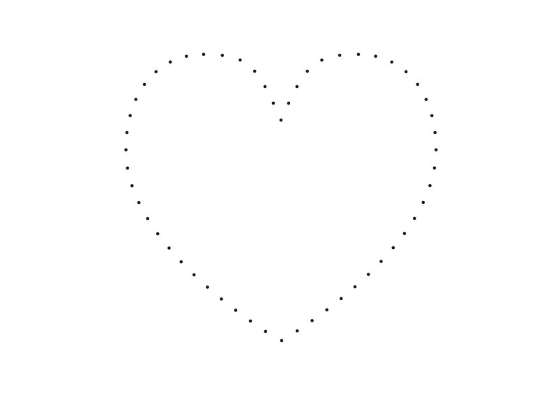 Сердце обводка