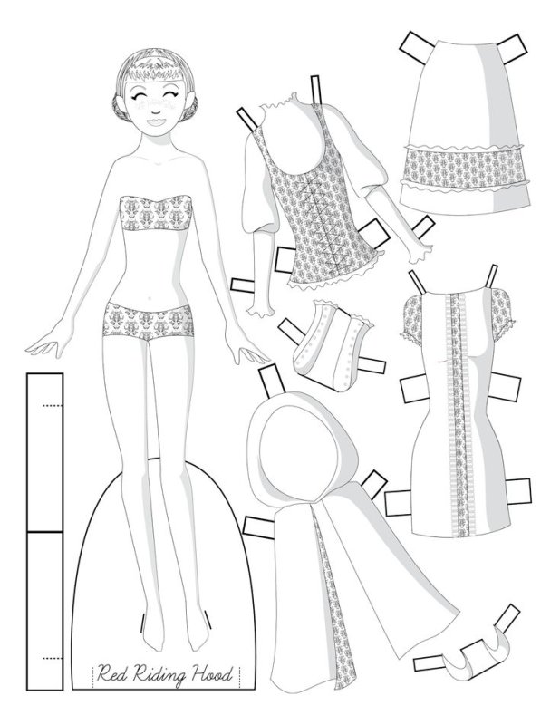 Бумажные куклы с одеждой