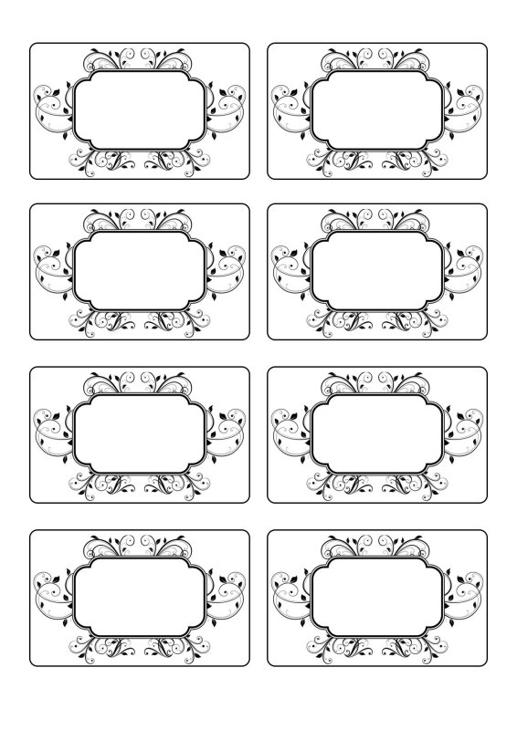 Бирка трафарет