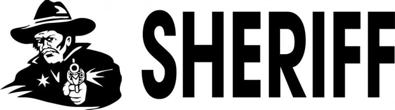 Наклейка Шериф на авто