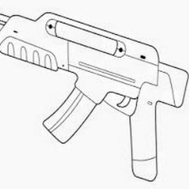 Пистолет раскраска