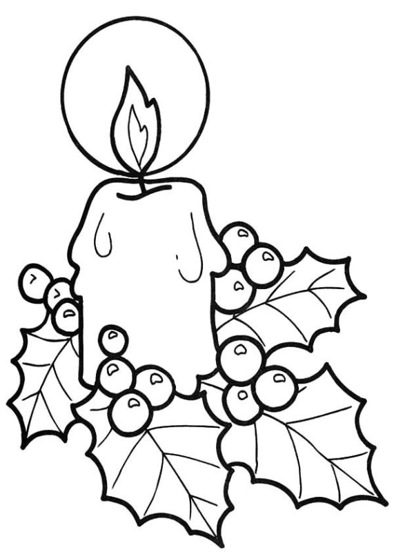 Новогодняя раскраска