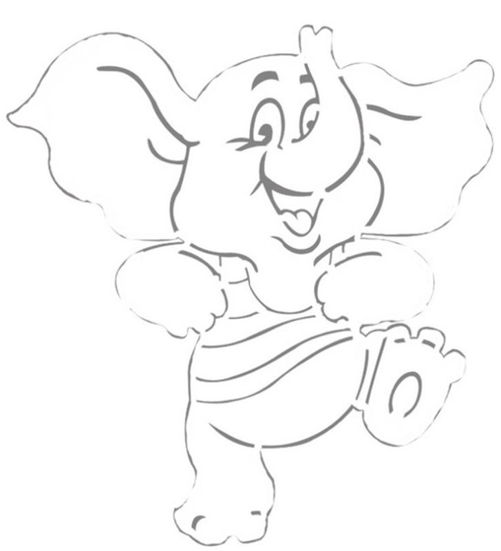 Вытынанки из мультиков новогодние