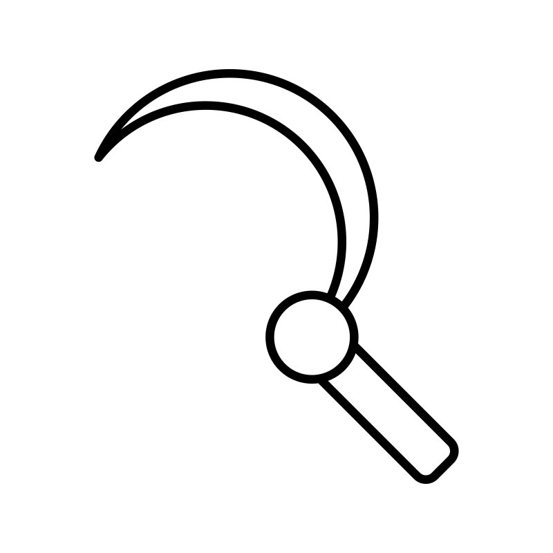 Серп силуэт