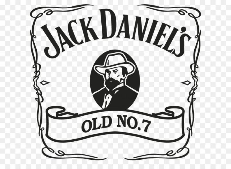Джек Дэниэлс этикетка вектор