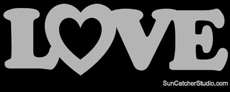 Трафарет люблю