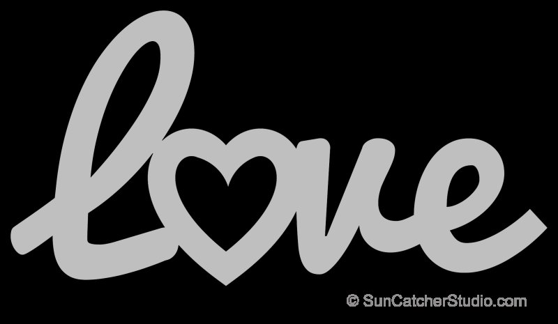 Трафарет Love