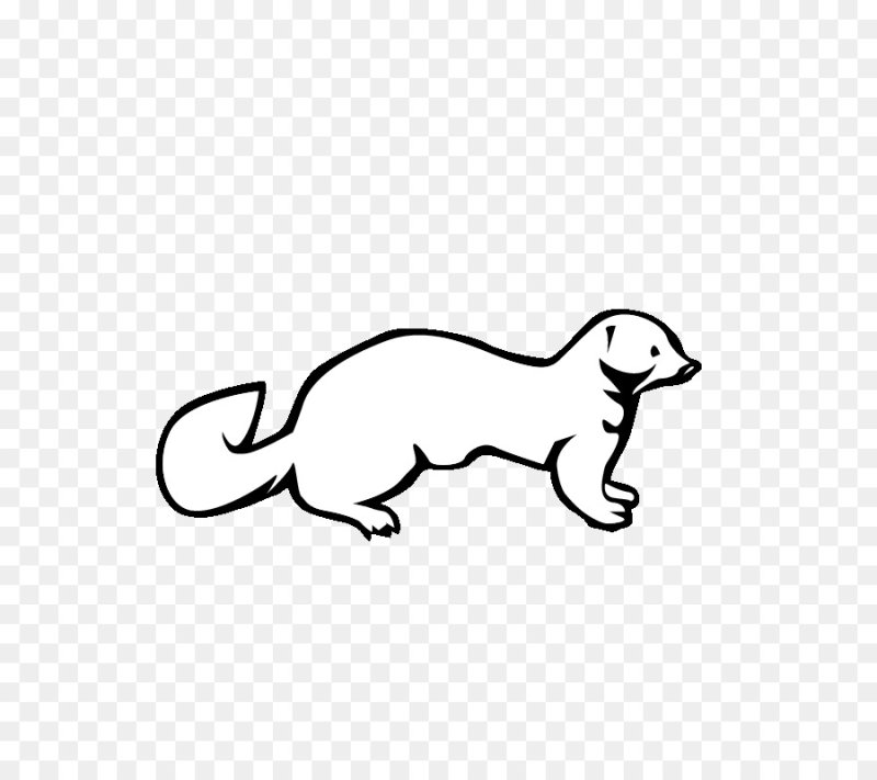 Силуэт хорька