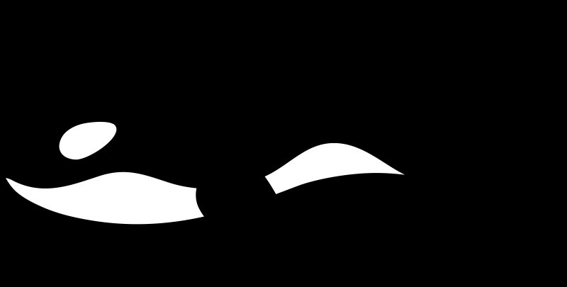 Силуэты морских животных