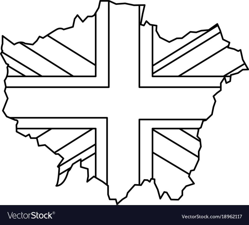 Британский флаг раскраска