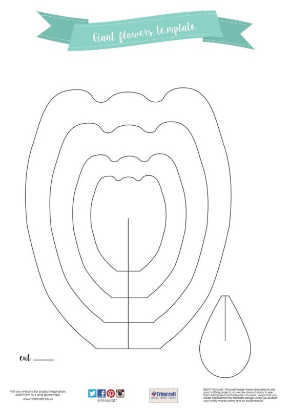 Лепестки для бумажных цветов