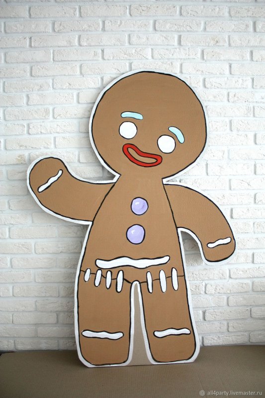 Пряничный человечек из карт