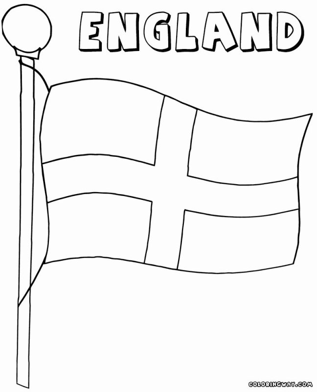 Английский флаг раскраска
