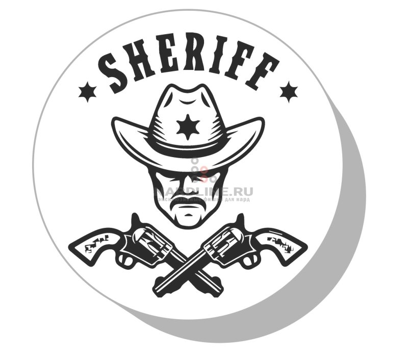 Дикий Запад вектор Шериф