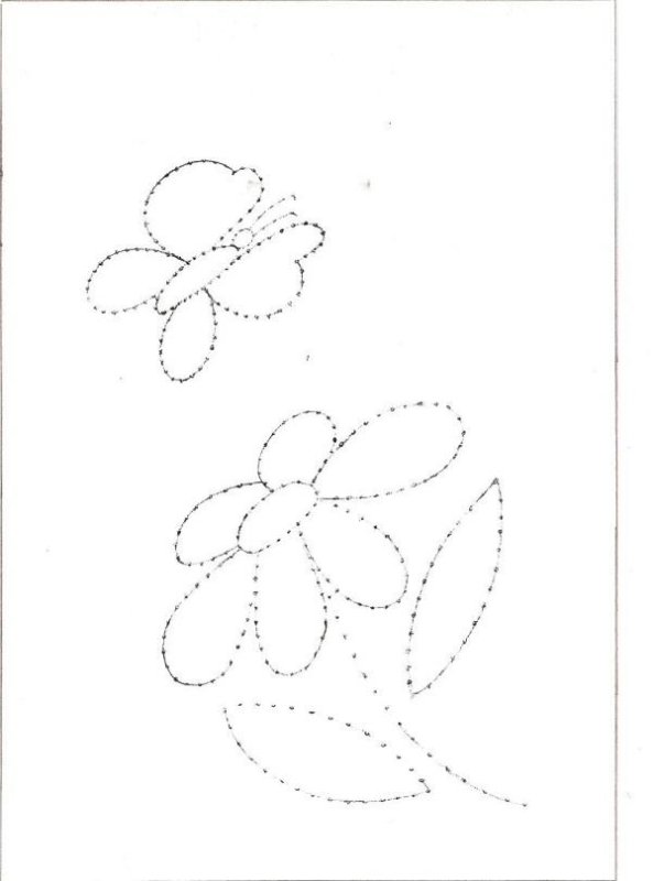 Рисование по точкам цветы