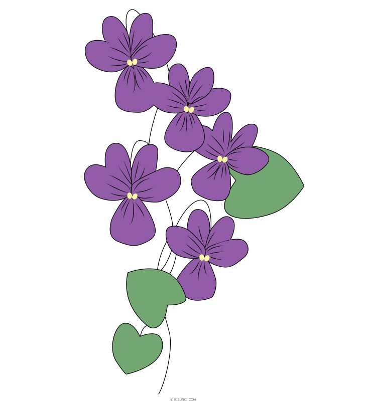 Цветочки мультяшные