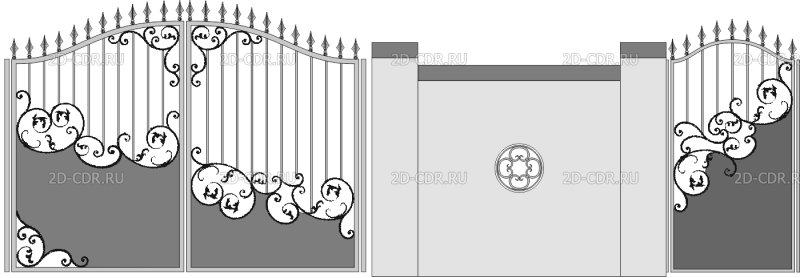 Кованые ворота эскизы и рисунки