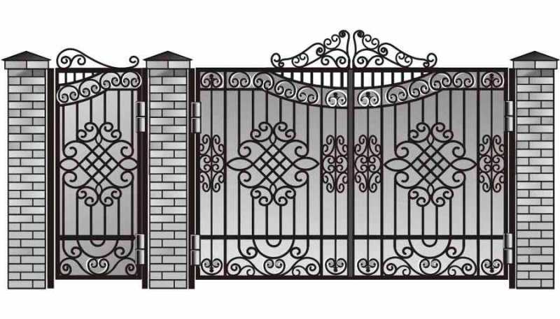 Ворота узорные