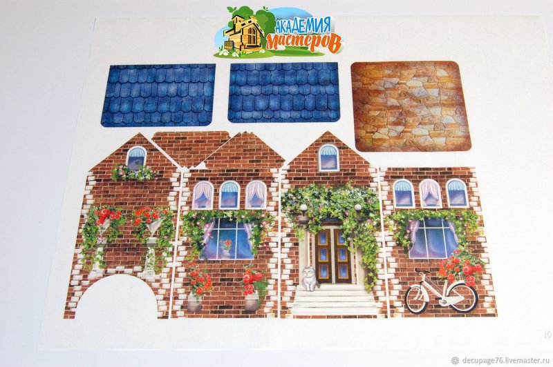 Чайный домик декупаж