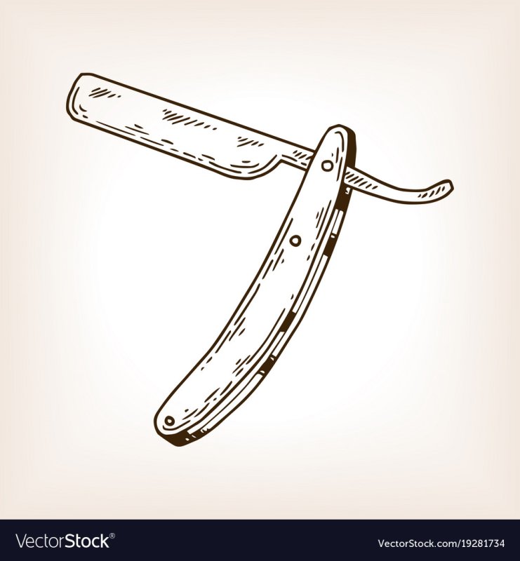 Бритва эскиз