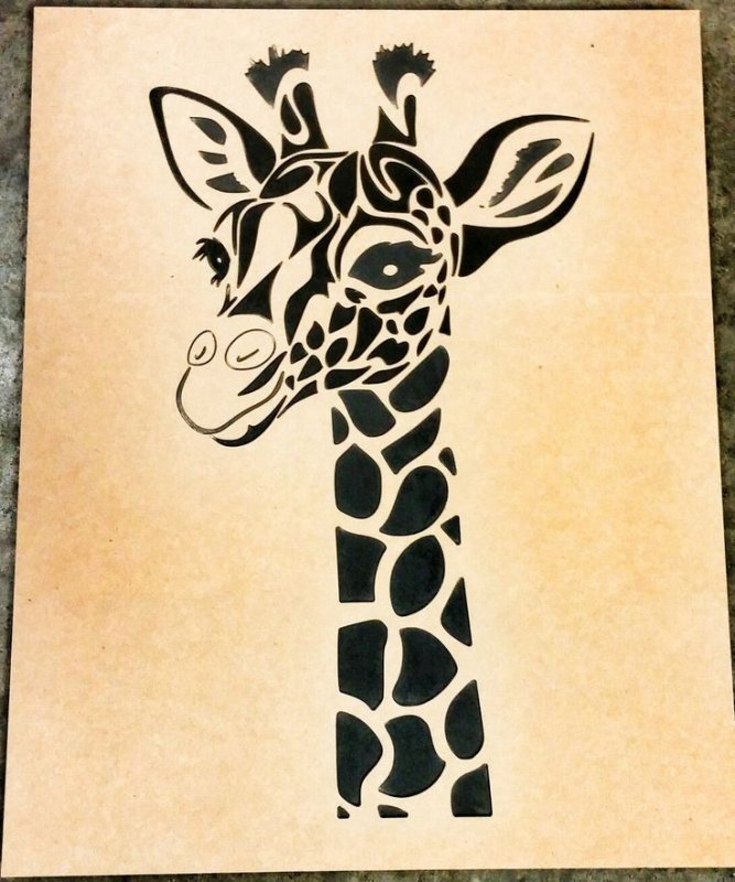 Силуэт жирафа