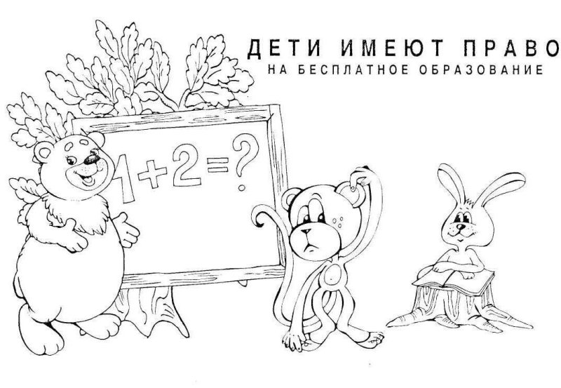 Расскраскиправа детей