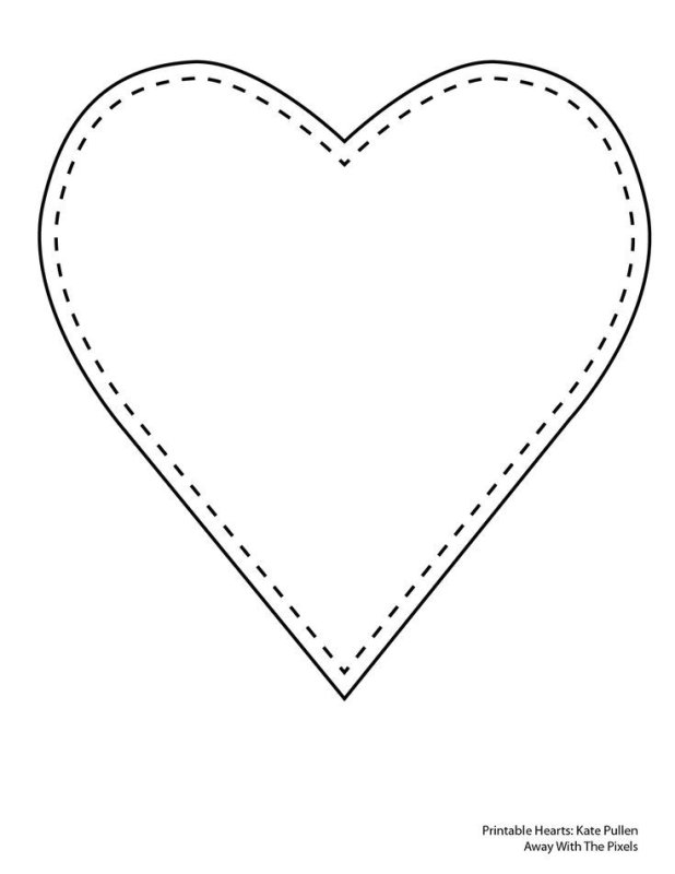 Сердце шаблон