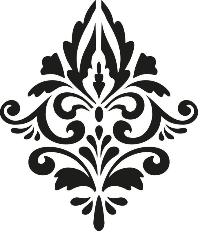 Трафареты узоров для стен