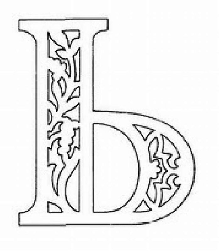 Красивые резные буквы