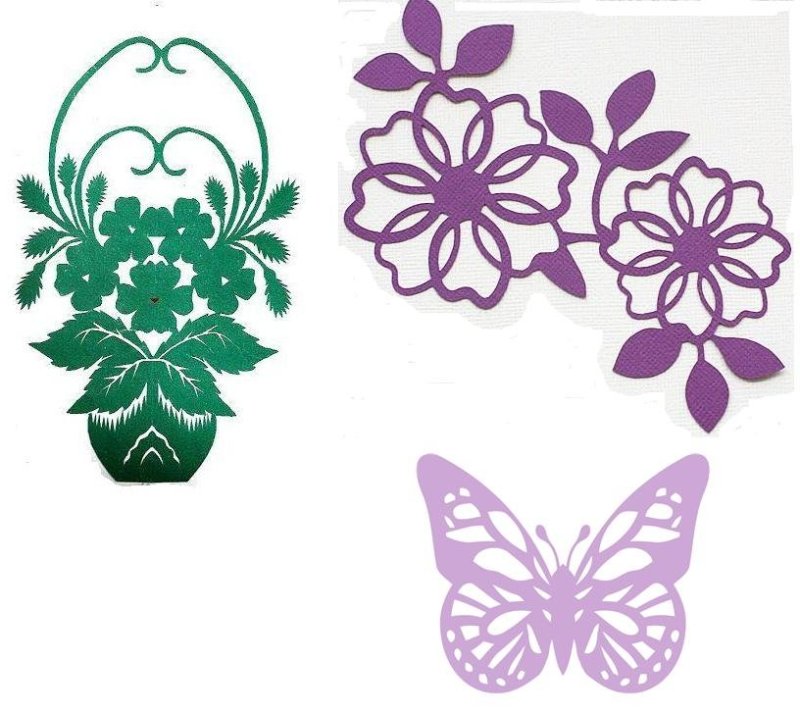 Красивые цветы вырезать