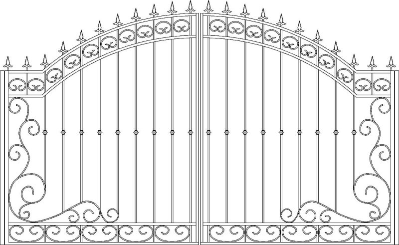 Эскизы кованых ворот