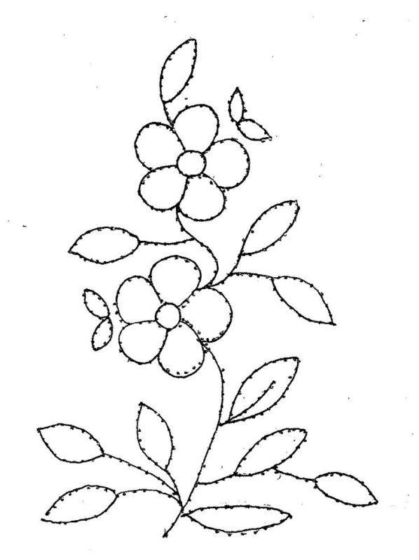 Рисунки для вышивки гладью несложные