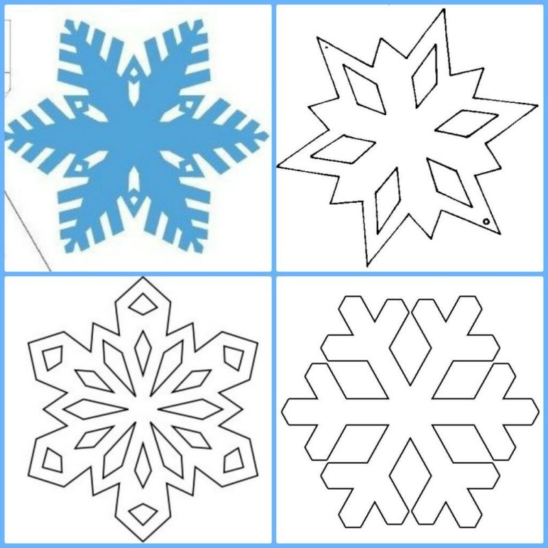 Шаблоны снежинок