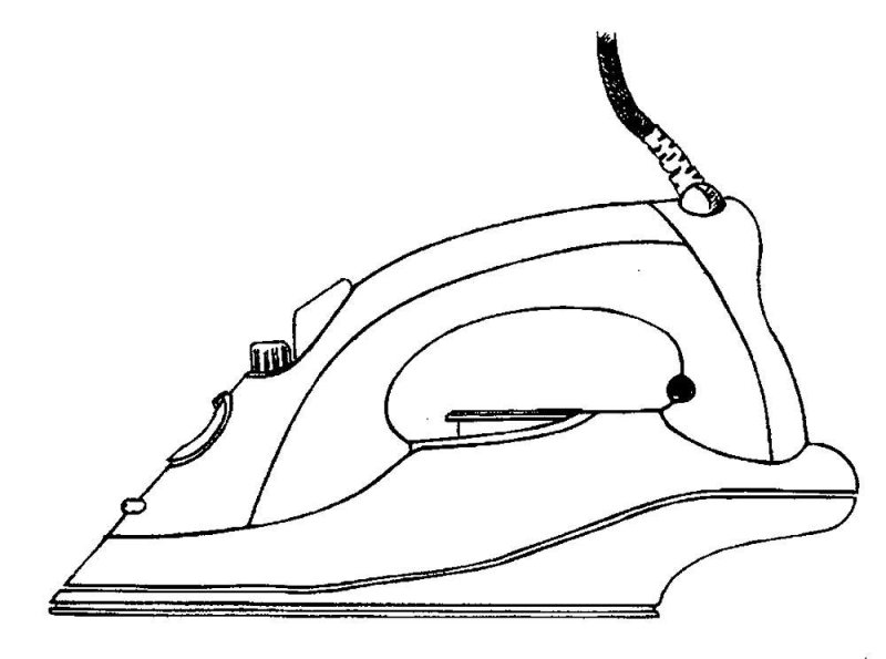 Утюг раскраска