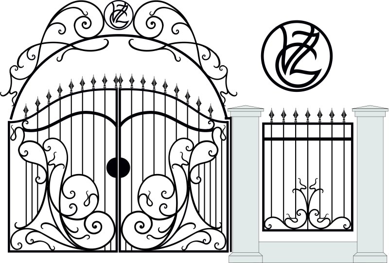 Кованые узоры для ворот