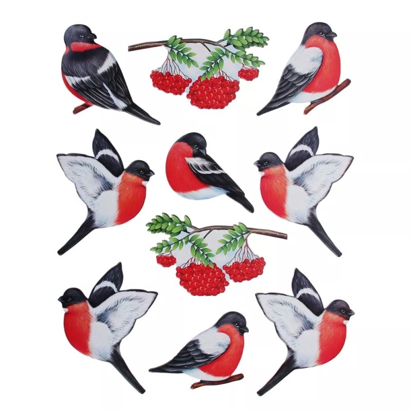 Снегири для оформления