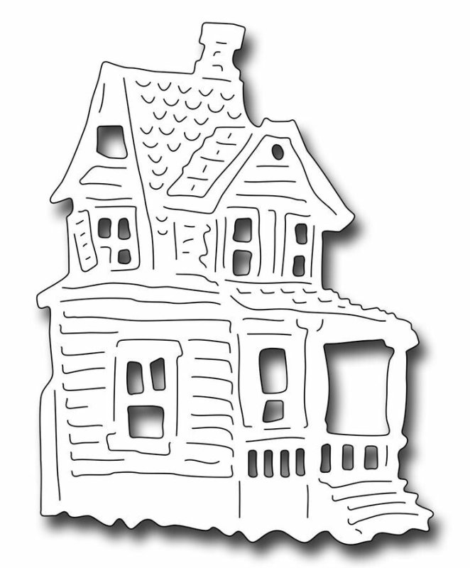 Трафареты на окна домики