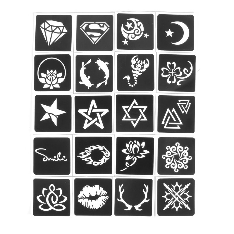 Трафареты для тату маленькие