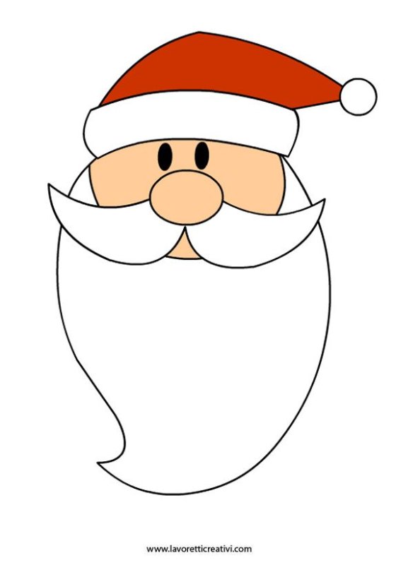 Лицо Деда Мороза