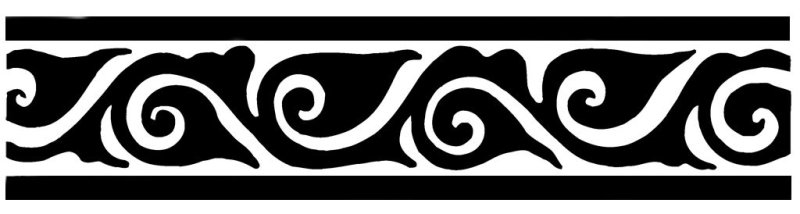 Казахский орнамент в полосе