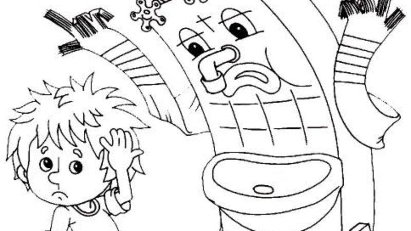 Чуковский Мойдодыр рисунки детей