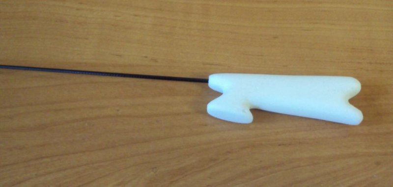 Зимняя удочка из пенопласта