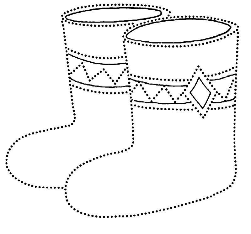 Зимняя обувь раскраска