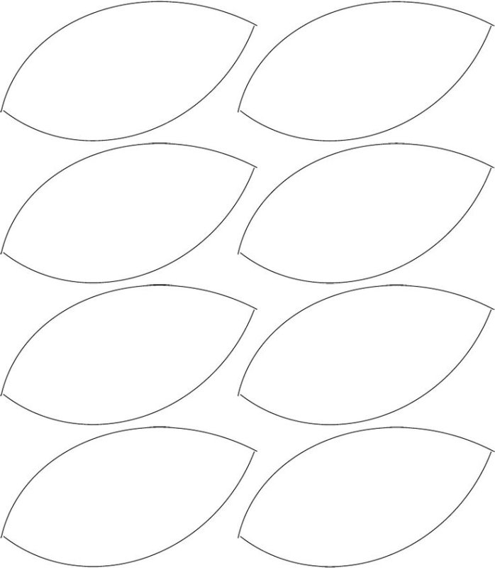 Лепесток трафарет