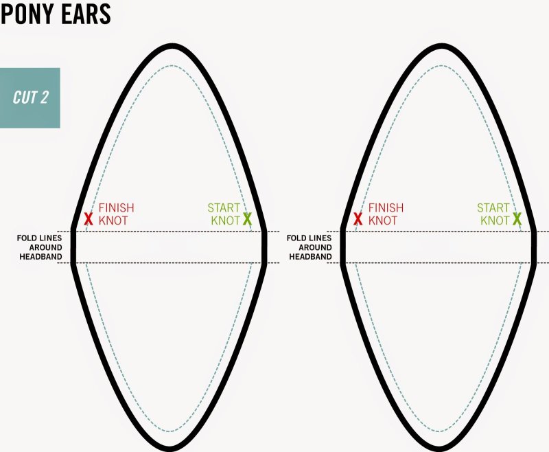 Ушки лисички выкройка