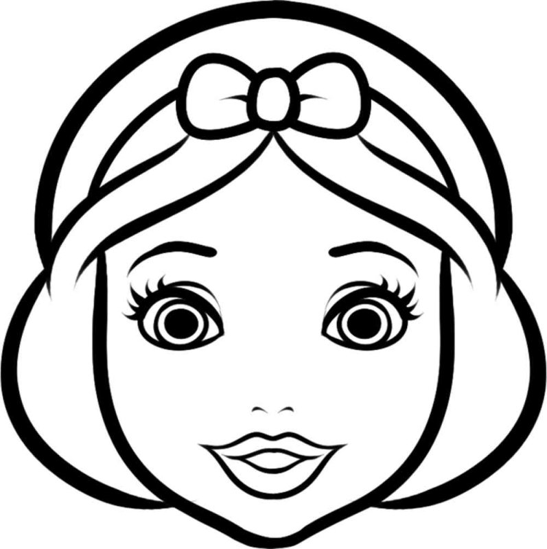 Раскраски для девочек простые