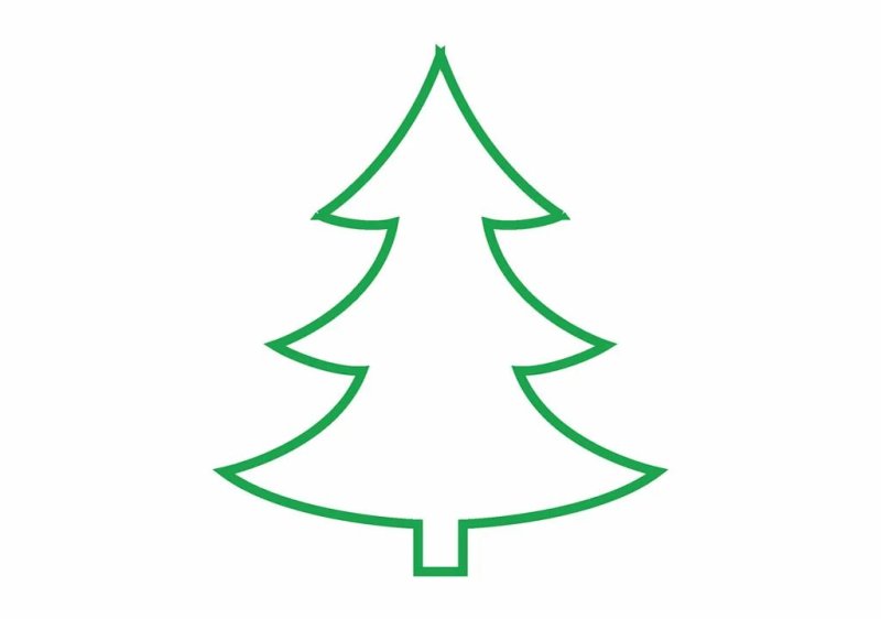 Ель рисунок