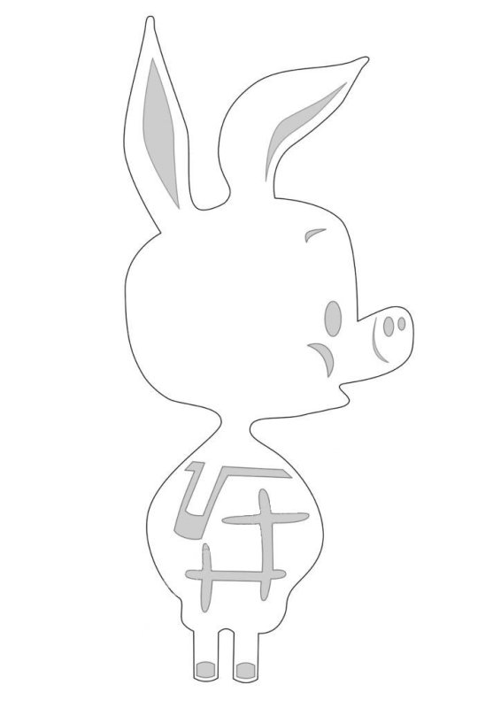 Трафареты мультяшек для вырезания